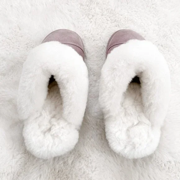 Nuknukk Sheepskin Suede Joy Slip On Slippers Sz 7 - Picture 4 of 7